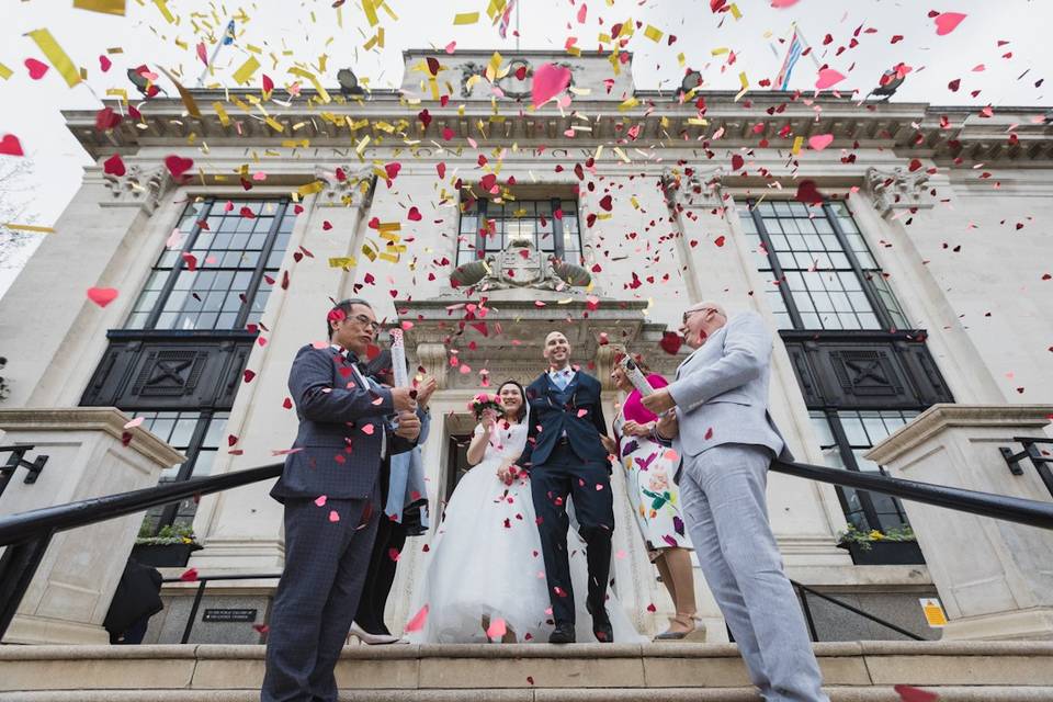 A Romantic Couple's Wedding