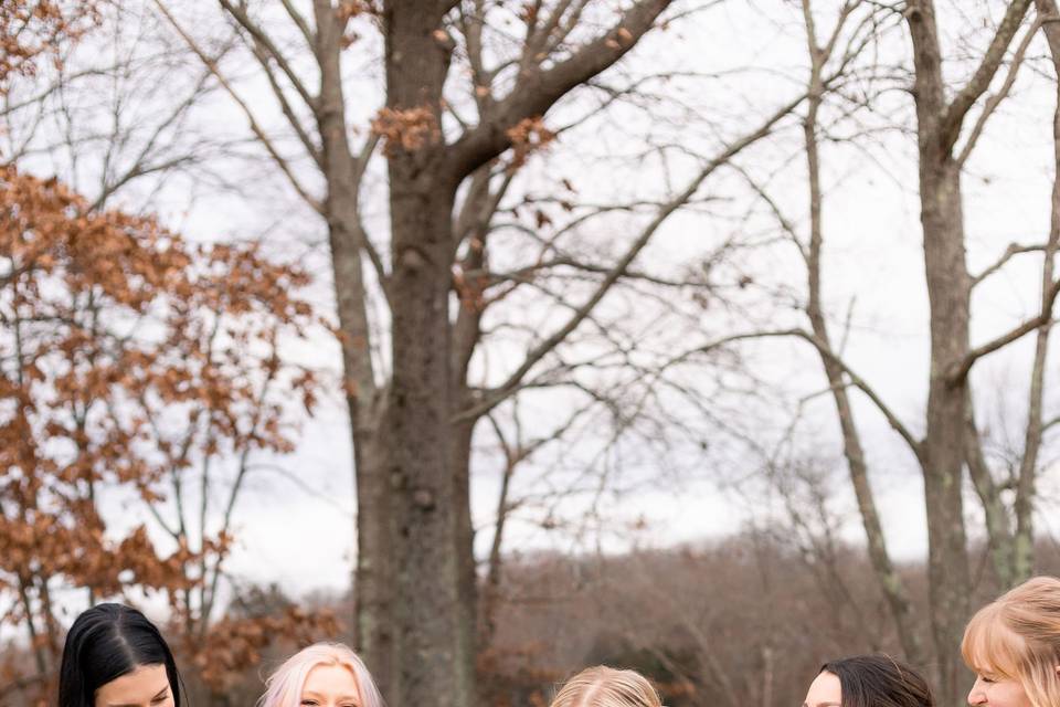 Boho bridesmaids