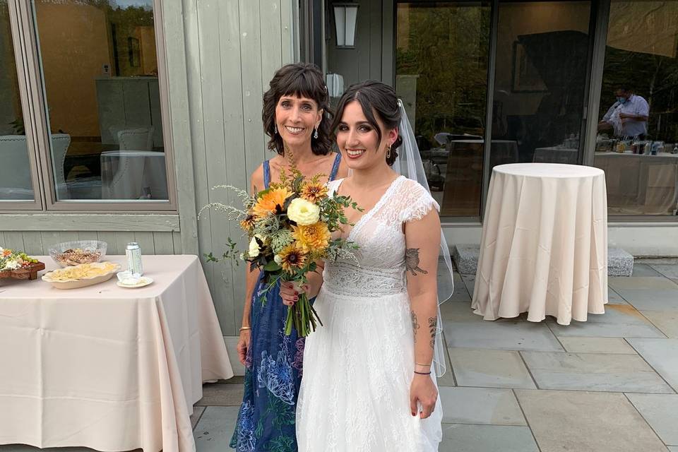 Bride and mother