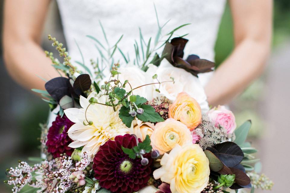 Fall wedding bouquet