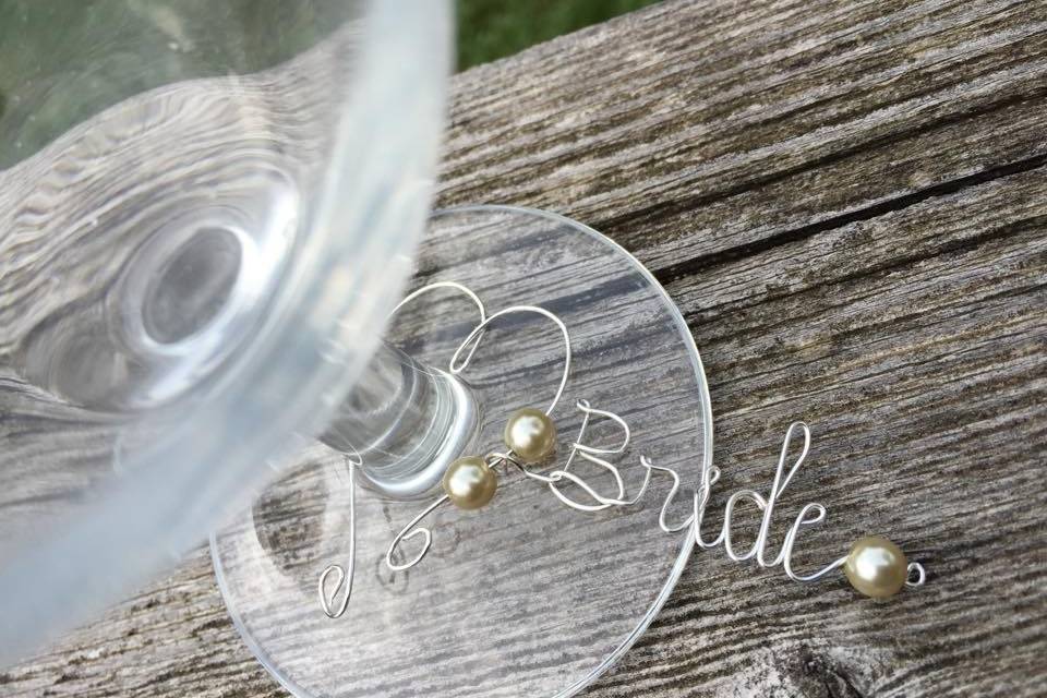 Wine glass charms