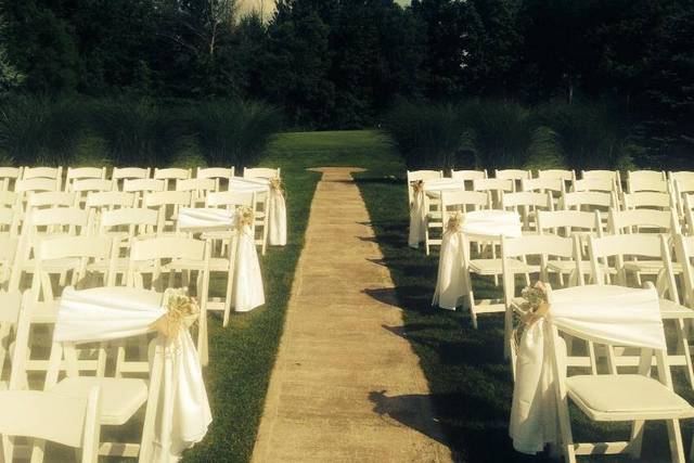 Chairs set up