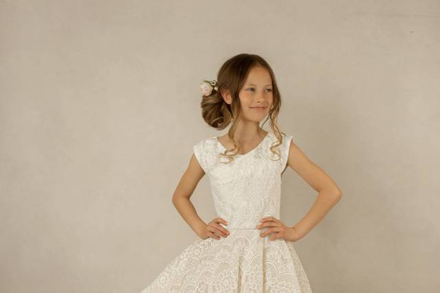 Lace A-line dress
