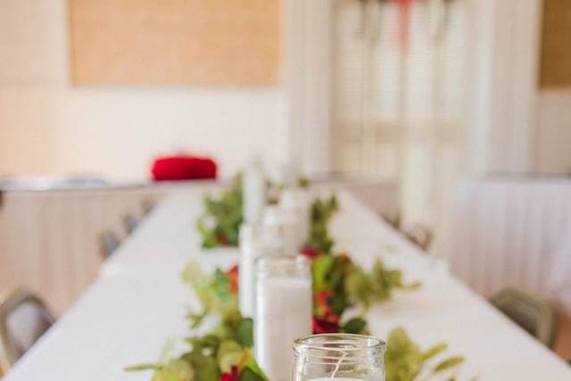 Floral candle centerpieces