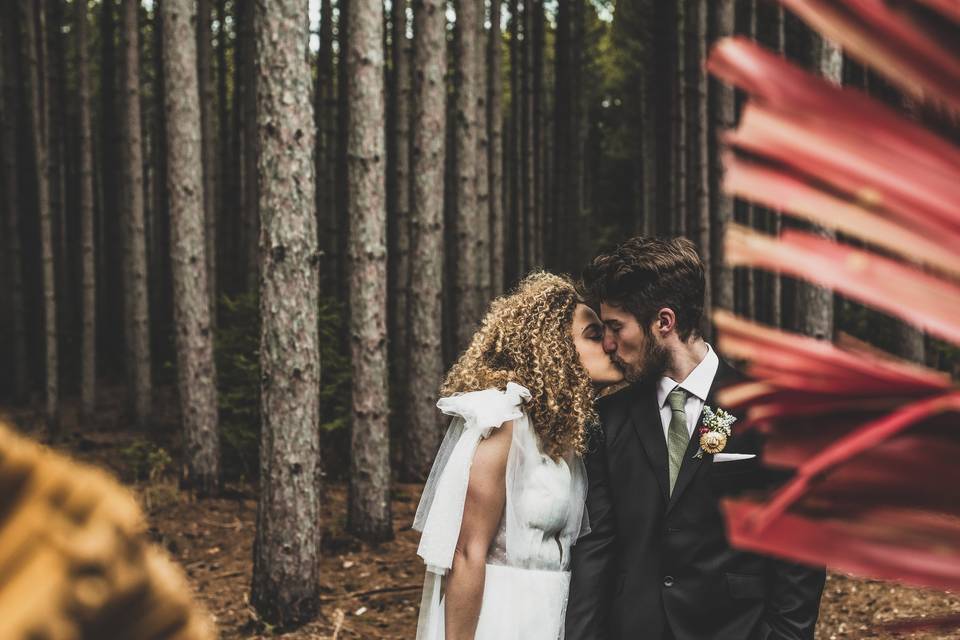 Bride & Groom at Pinewood MN