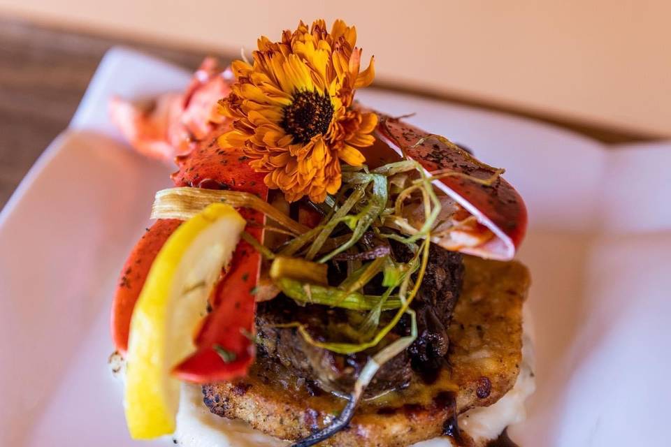 Lobster Claw, Steak, & Potato
