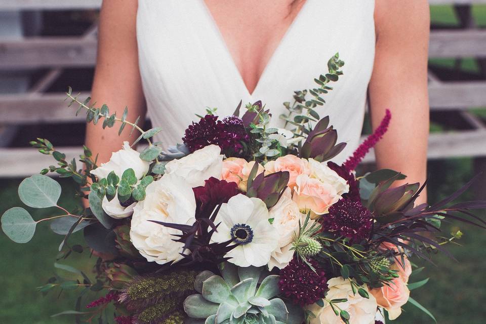 Cascading bouquet