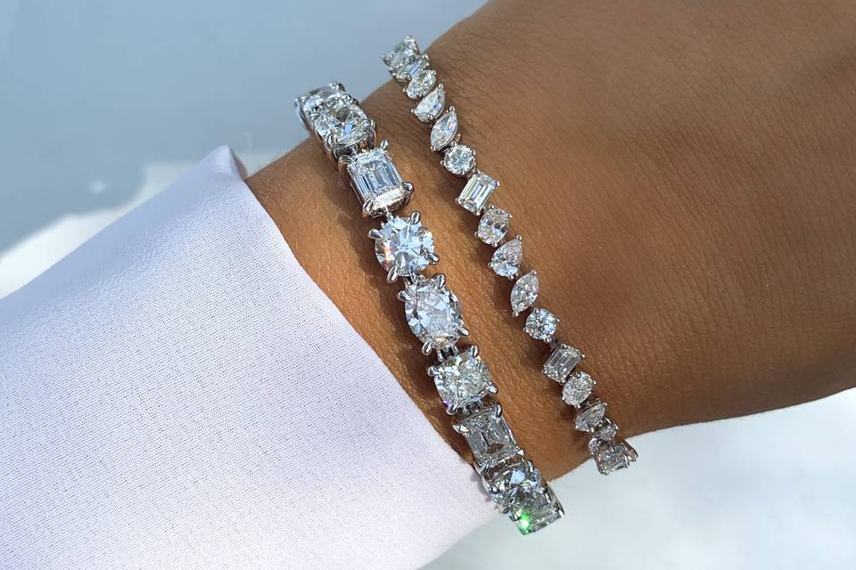Fancy Shape Diamond Bracelets