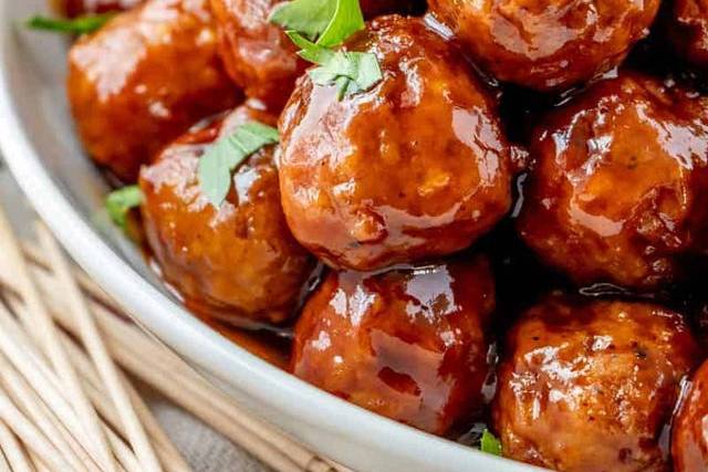 Bourbon meatballs