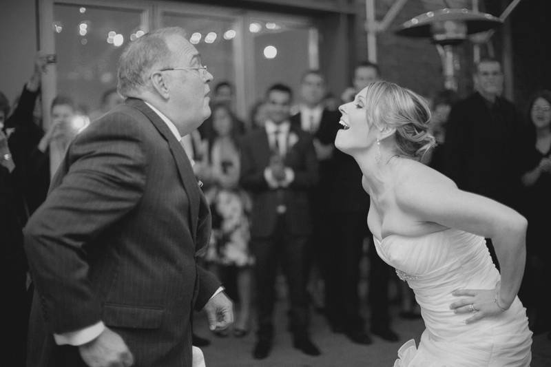 Bride with her father dancing