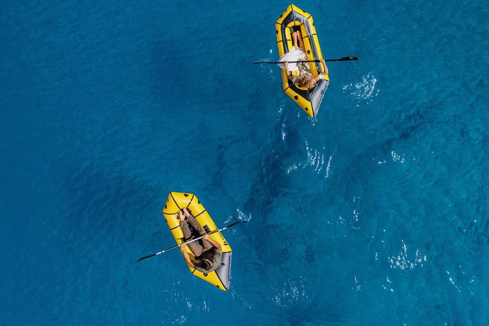 Packrafting elopement