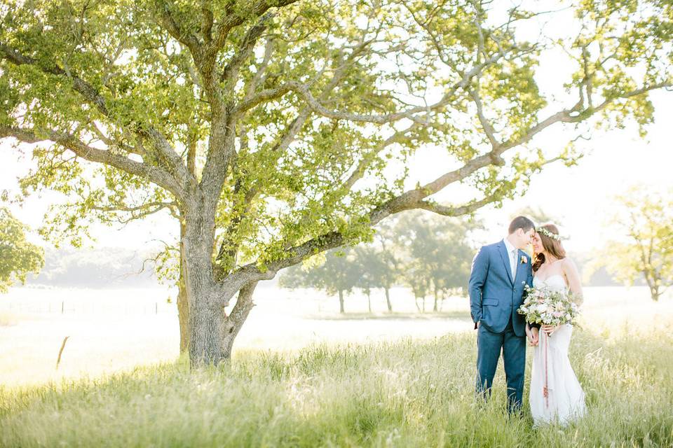 Couple in field