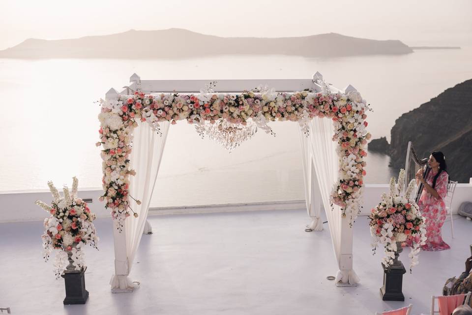 Santorini wedding