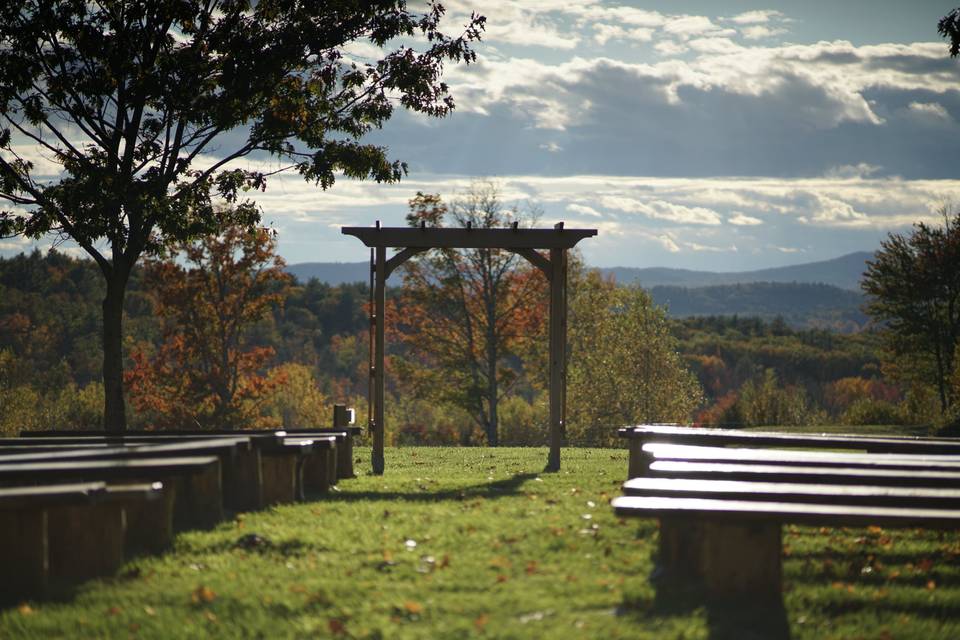 View from the aisle