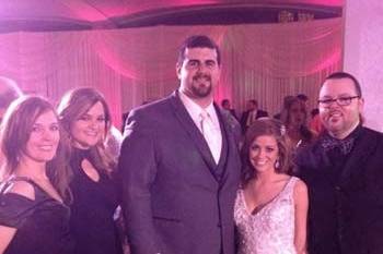 The Avenue with groom John Greco of the Cleveland Browns and his new wife.