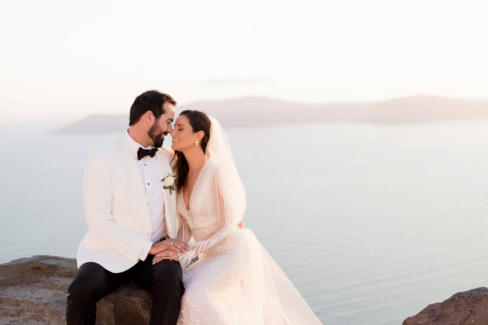 Outdoor wedding santorini