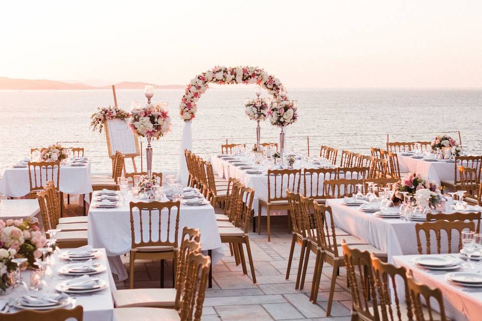 Mykonos sunset wedding