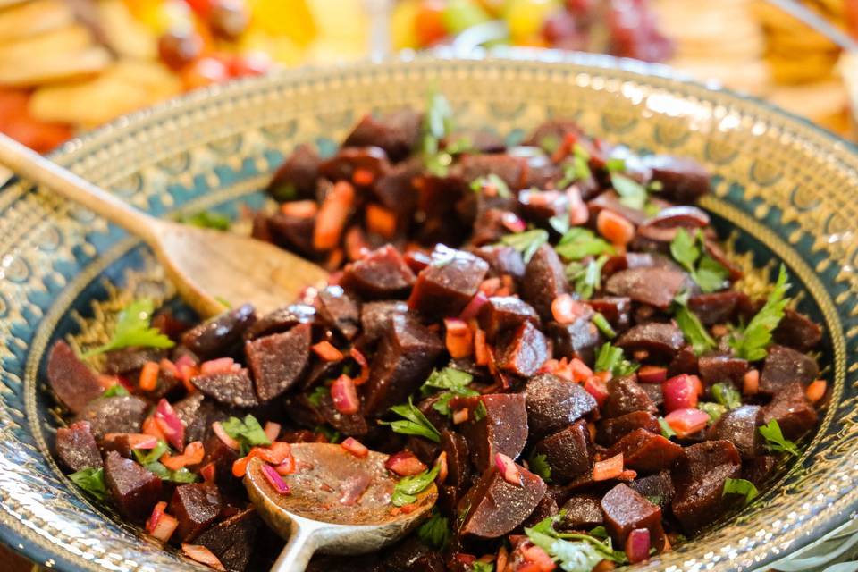 Moroccan beet and mint salad