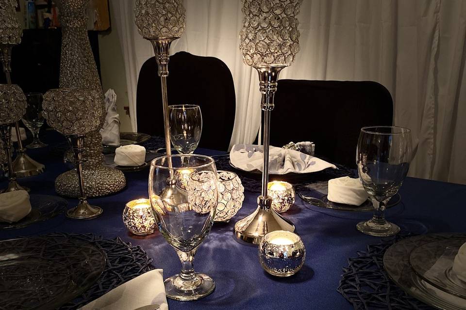 Crystal Tablescape