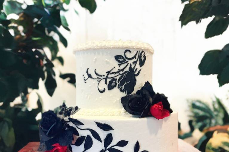 Red and black 2 tier