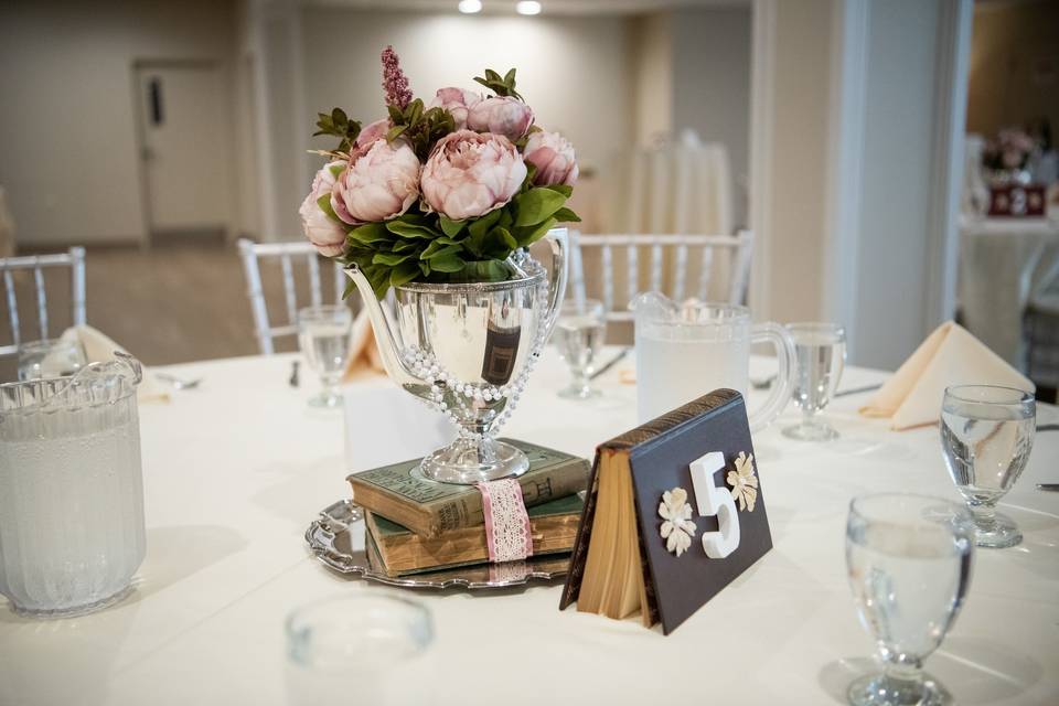 Centerpiece and Table Number
