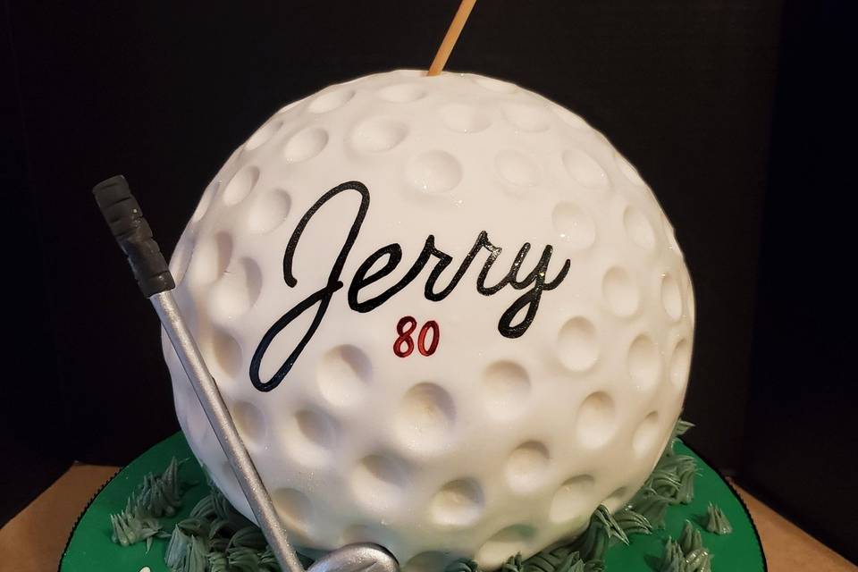 Grooms cake for the golf lover