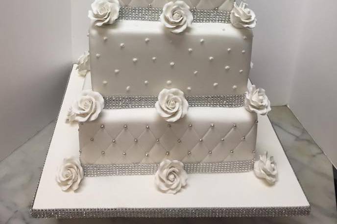 Calandra's Bakery Wedding Cake