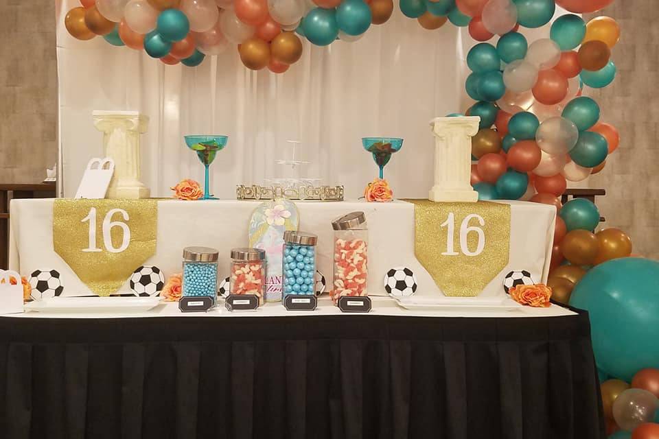 Sweet 16 decor