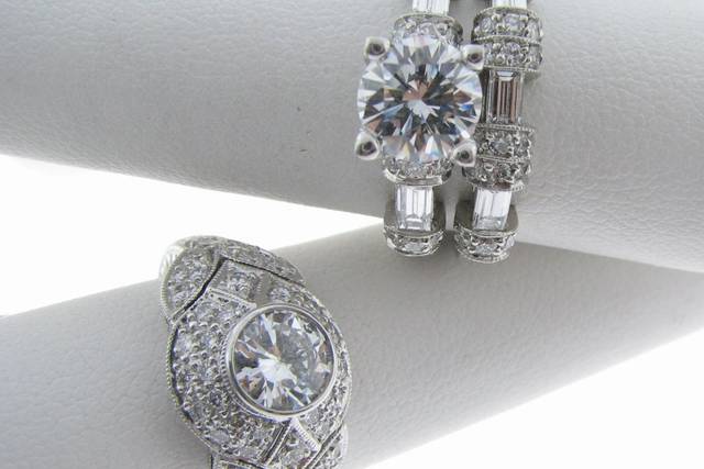 Jewelry exchange diamond engagement on sale rings