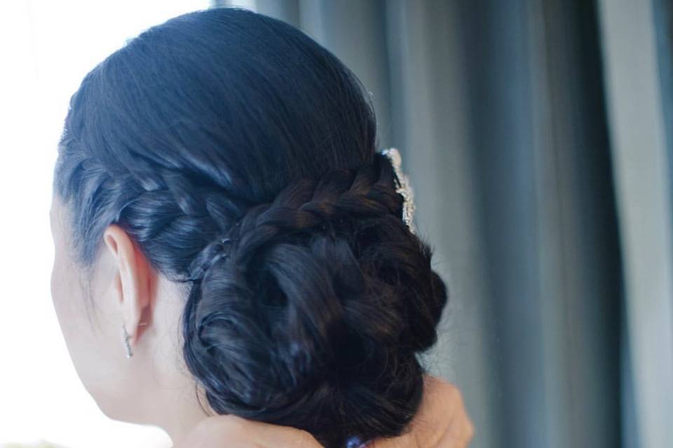 Bridal updo