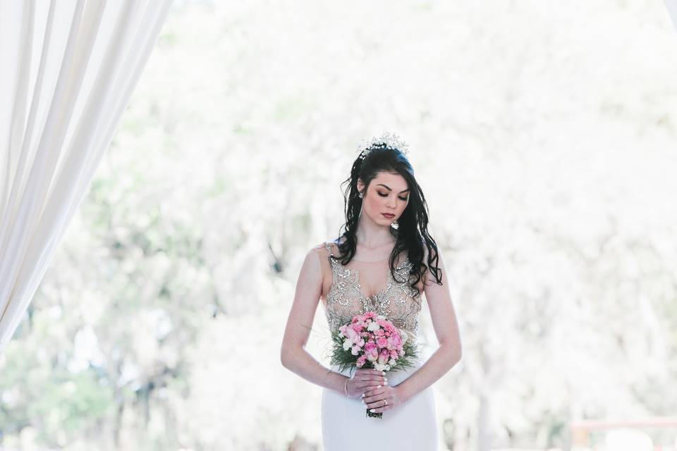 Bride in chapel