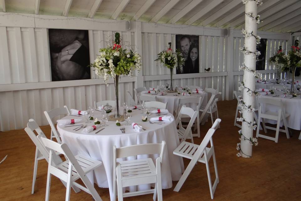 Country chapel reception