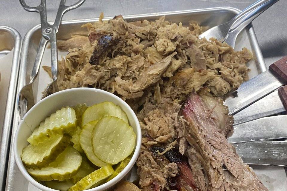 Smoked meats platter