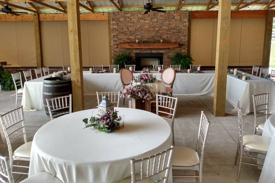 Bridal party seating set-up