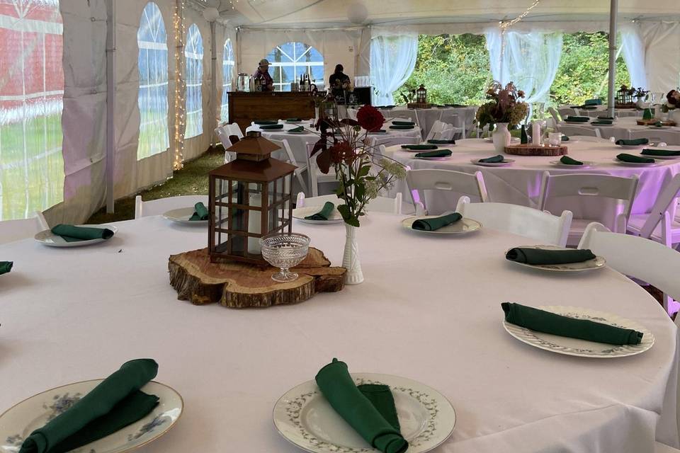S + B Wedding - tables