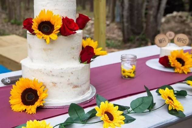 Sunflower cake