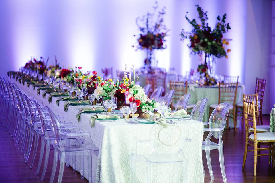 Floral table decor