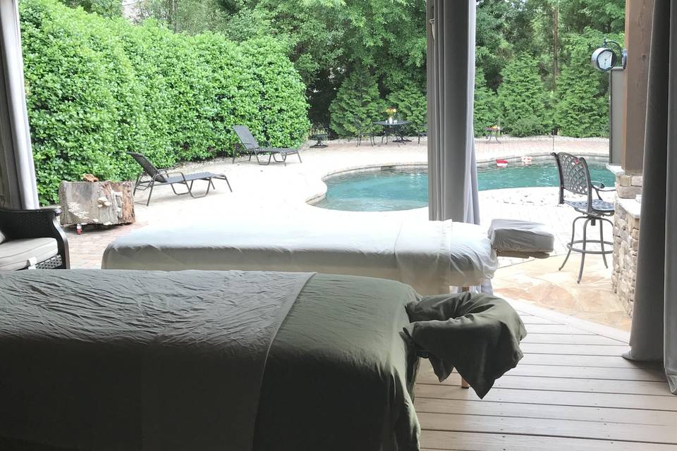 Pool Side Spa Party