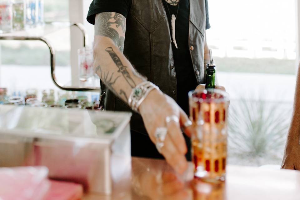 Professional bartender