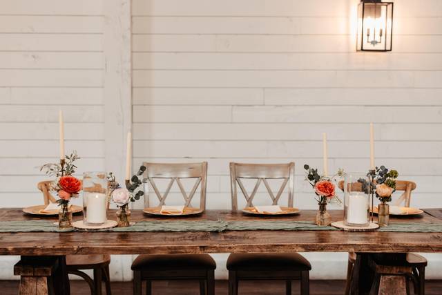 Wooden tables