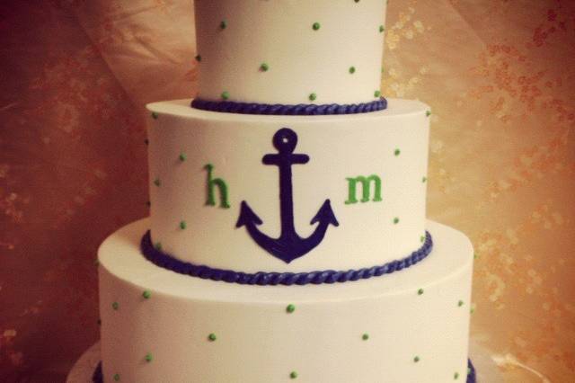 Boat wedding cake