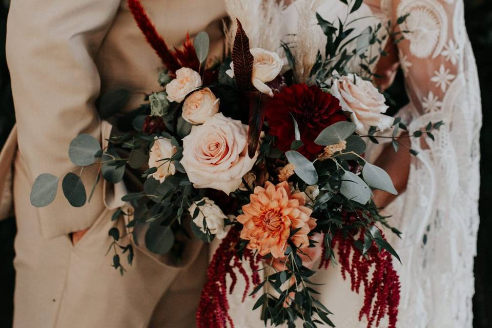 Fall bridal bouquet