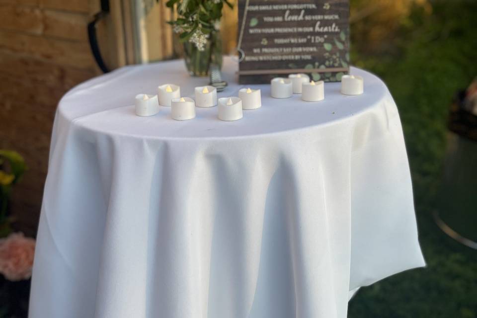 Wedding top table