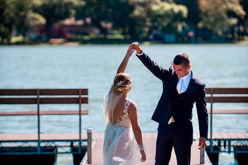 Couple on dock