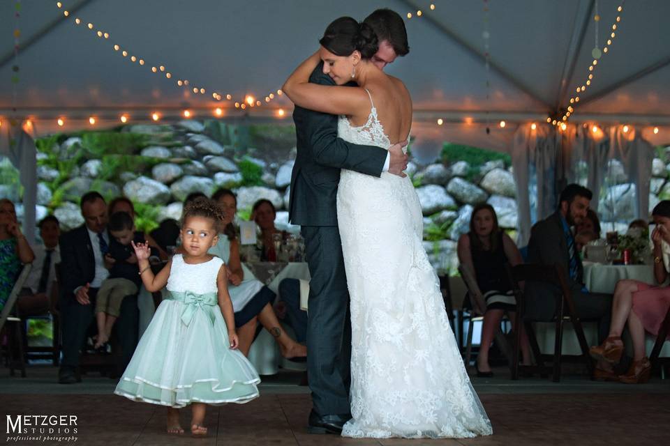 Adorable wedding photo baby