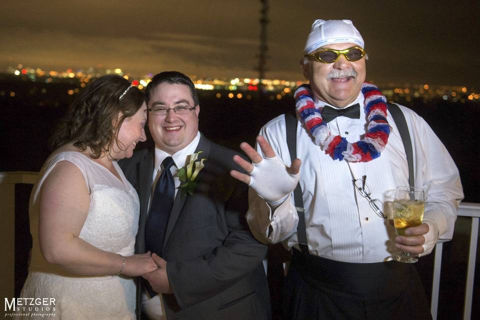 Dancing on table wedding