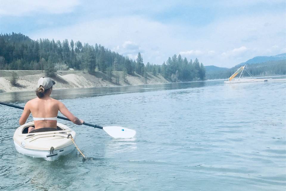 Enjoying the river