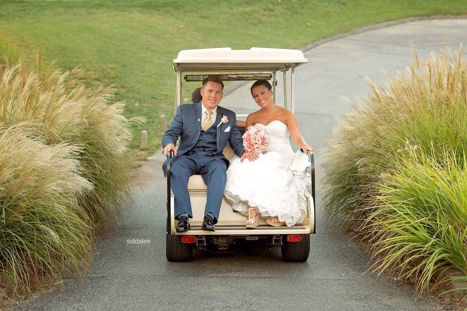 Wedding golf car