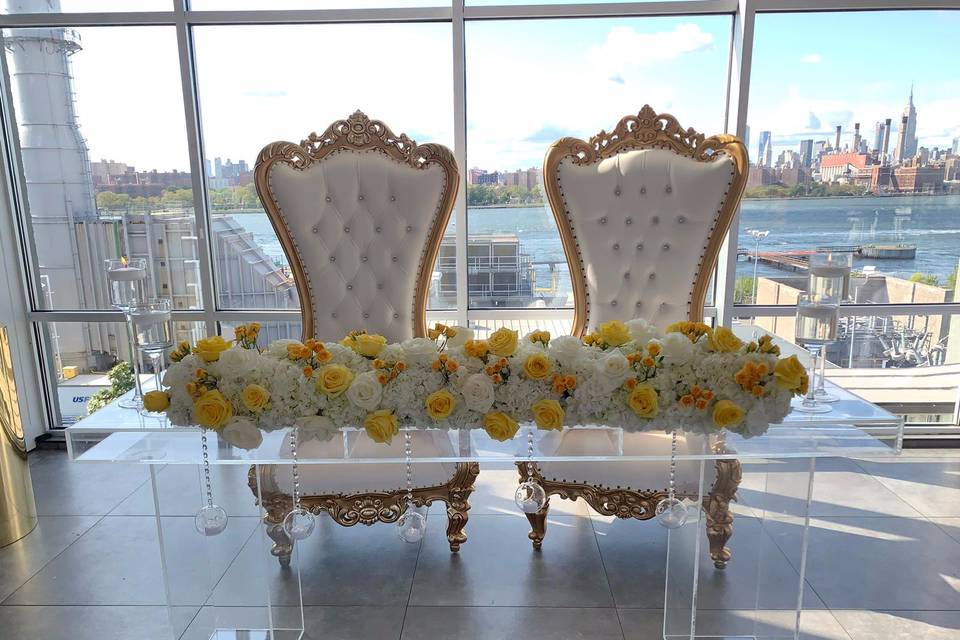 Bride and Groom Sitting Area