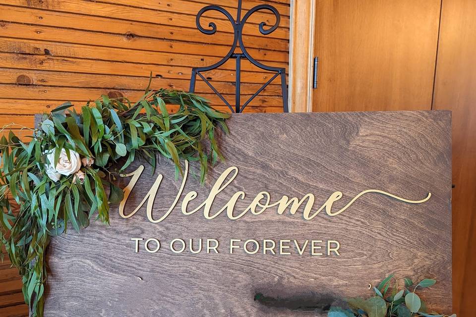 Welcome Board Florals